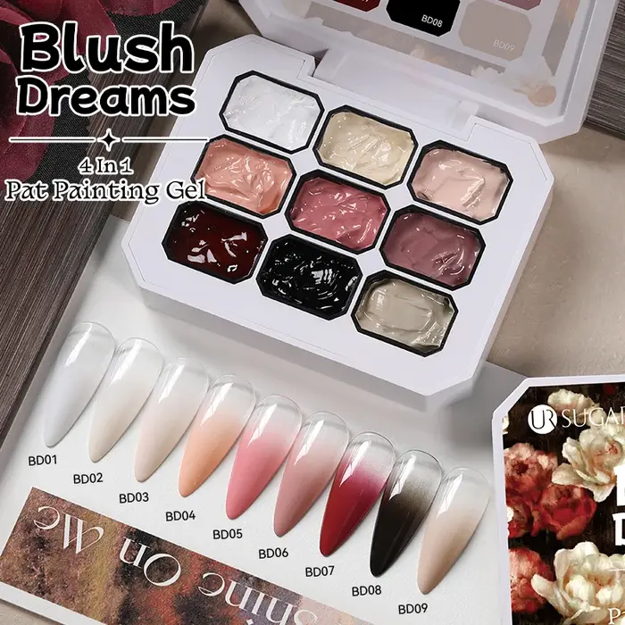 UR SUGAR Gel de Peinture pour Ongles 9 Couleurs/1 Groupe