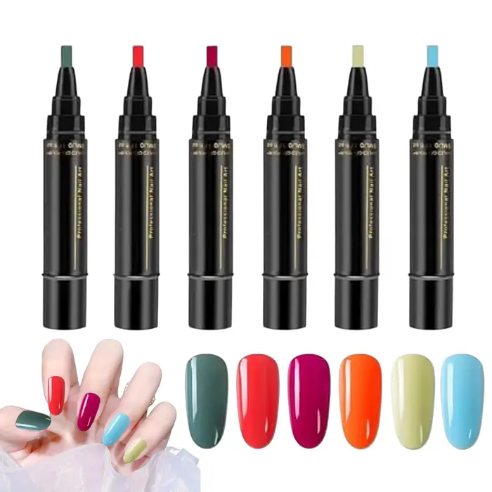 Stylo de vernis à ongles gel néon d'été