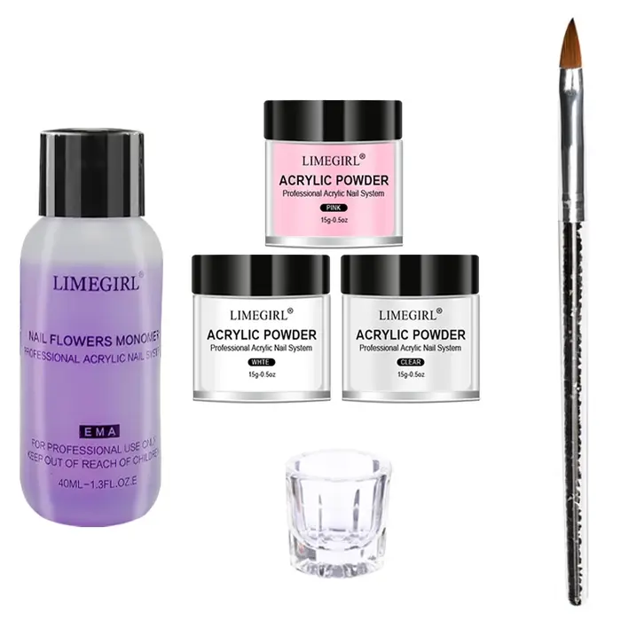 Liquide cristal de 40ml avec ensemble de poudre acrylique de 45ml