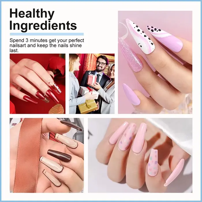 Ensemble professionnel de gel pour ongles