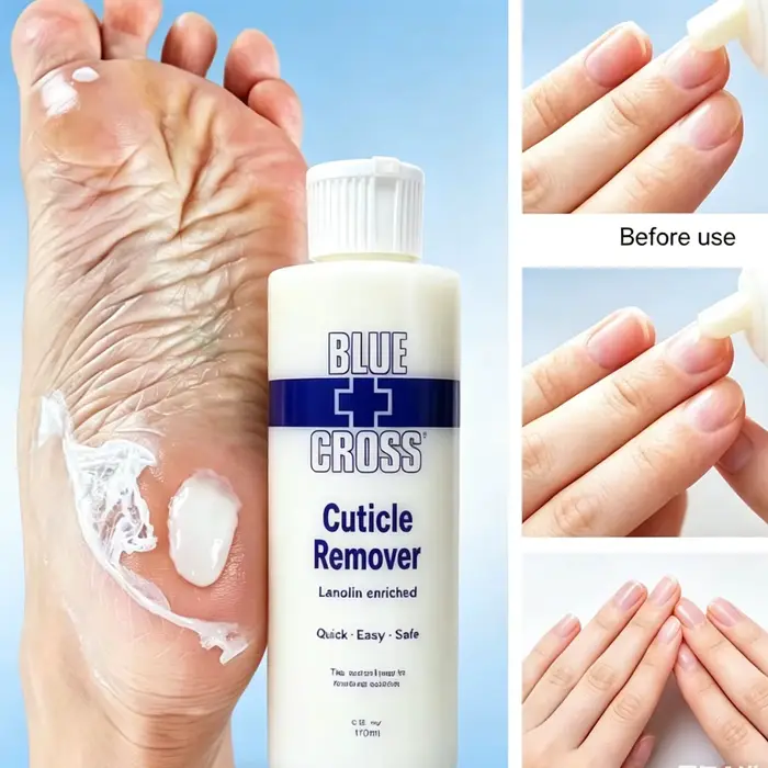 Gel Crème Dissolvant Cuticules 30/177/473 ml – Adoucissant et Exfoliant pour Peaux Mortes des Pieds