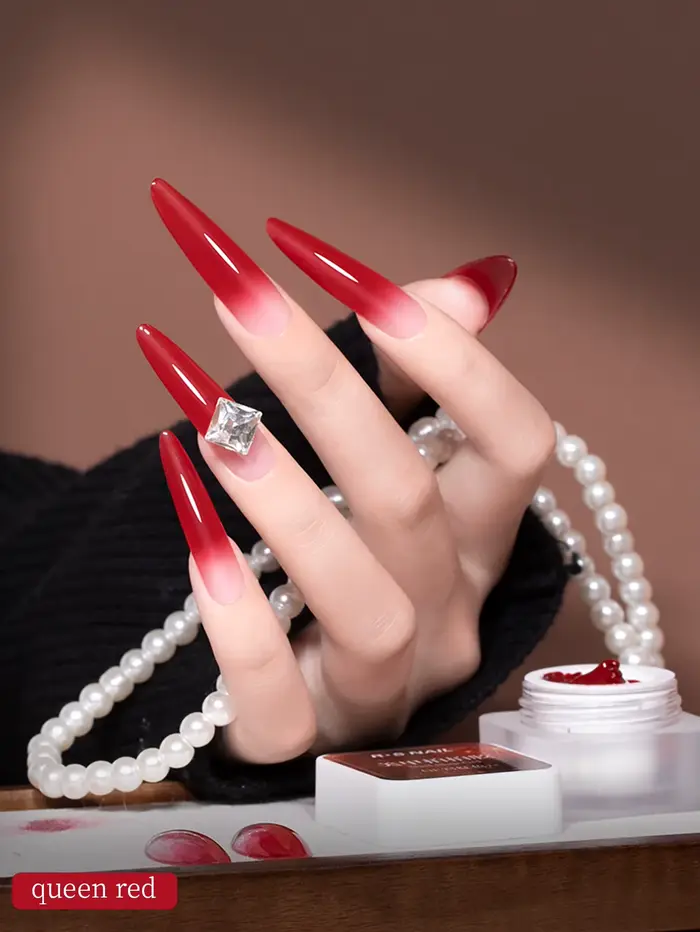 RSNAIL 10g rouge ongles estampage Gel haute Pigment UV LED durci Soak Off Omber tapotement Gel pour Salon de manucure