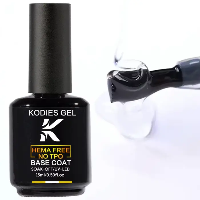 KODIES GEL TPO HEMA libre caoutchouc Base couche clair Gel vernis à ongles UV Semi Permanent LED for