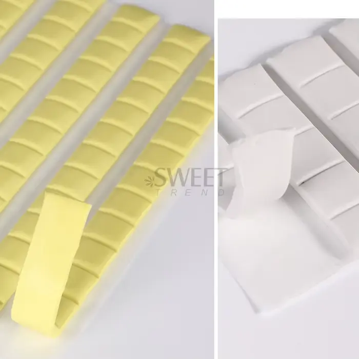 Colle adhésive pour ongles, argile blanche et rose, boue pour ongles, support d'affichage, fixation