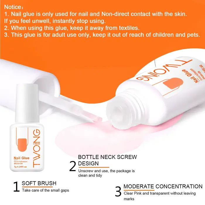 Colle à Ongles Super Bain pour Faux Ongles