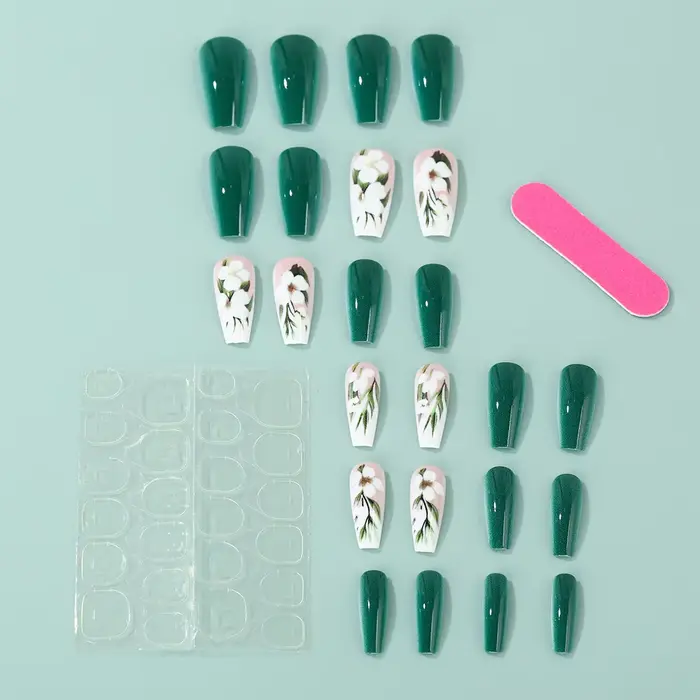 Faux ongles mi-longs pour femmes
