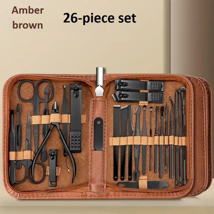 Kit de soins des ongles en acier inoxydable