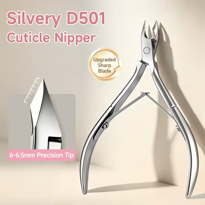 Coupe-cuticules en acier inoxydable UR SUGAR avec lame inclinée et double ressort, outil de manucure