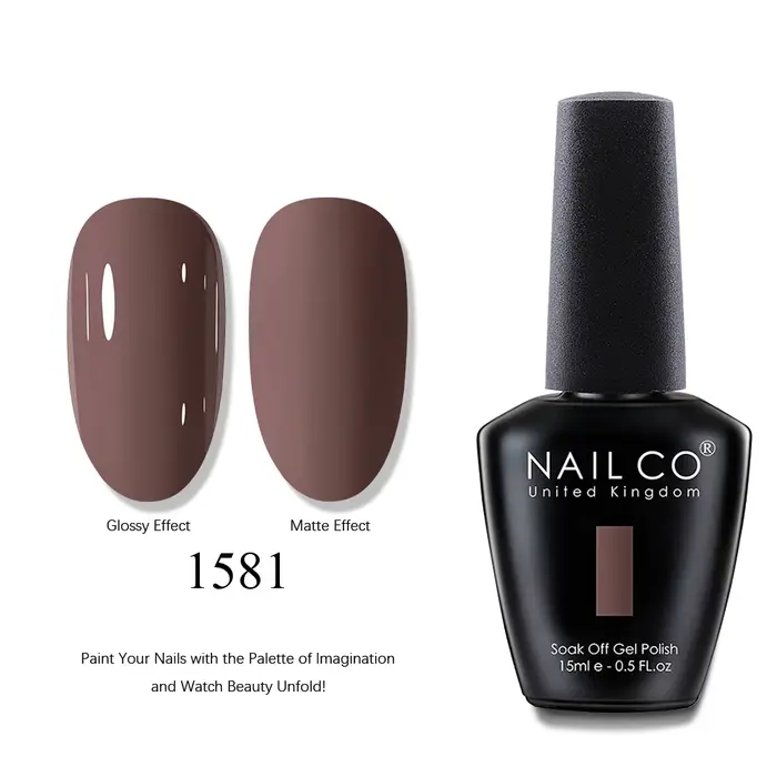 NAILCO 15ml Transparent couleur nue série gelée Gel vernis à ongles rouge
