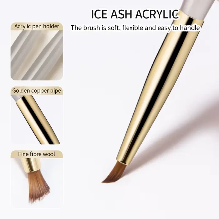 Pinceau de peinture triangulaire pour ongles