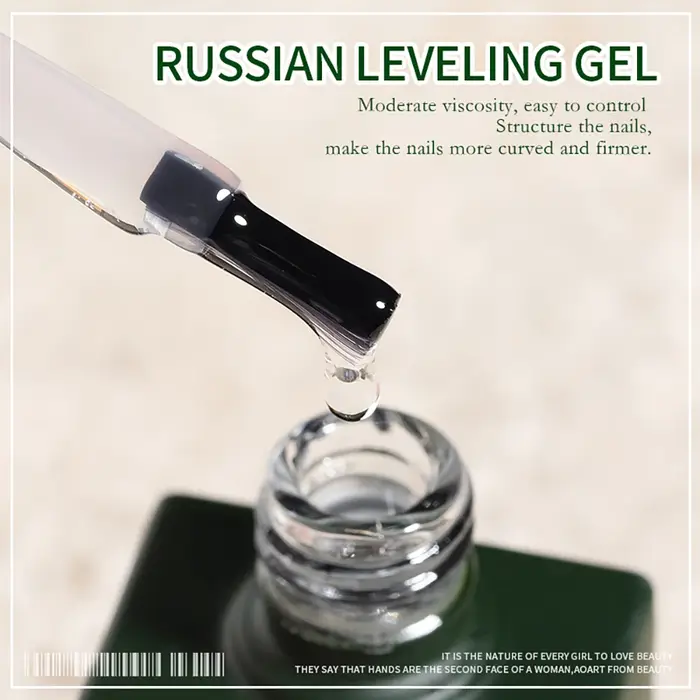 Vernis à ongles en gel auto-nivelant russe Vendeeni, base renforcée, laque en gel semi-permanente, vernis en gel UV à retirer par trempage.