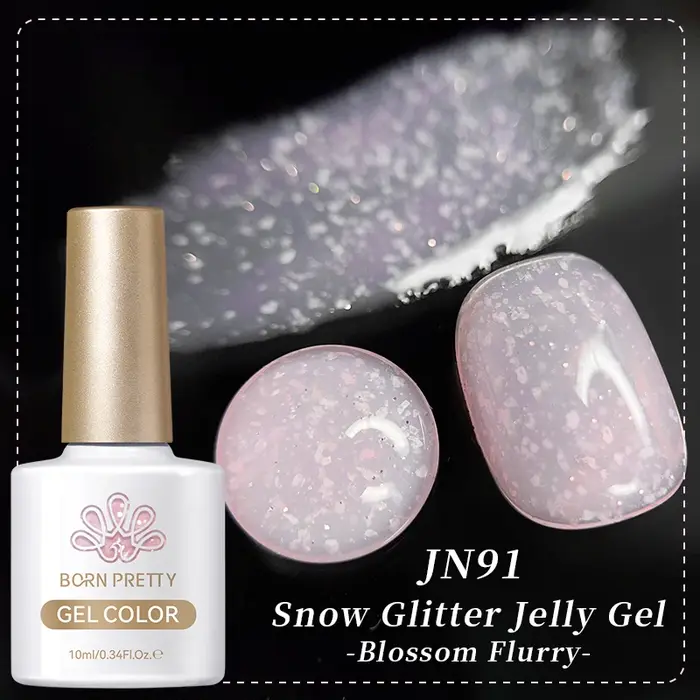 BORN PRETTY 10ml neige paillettes gelée Gel Vernis noël