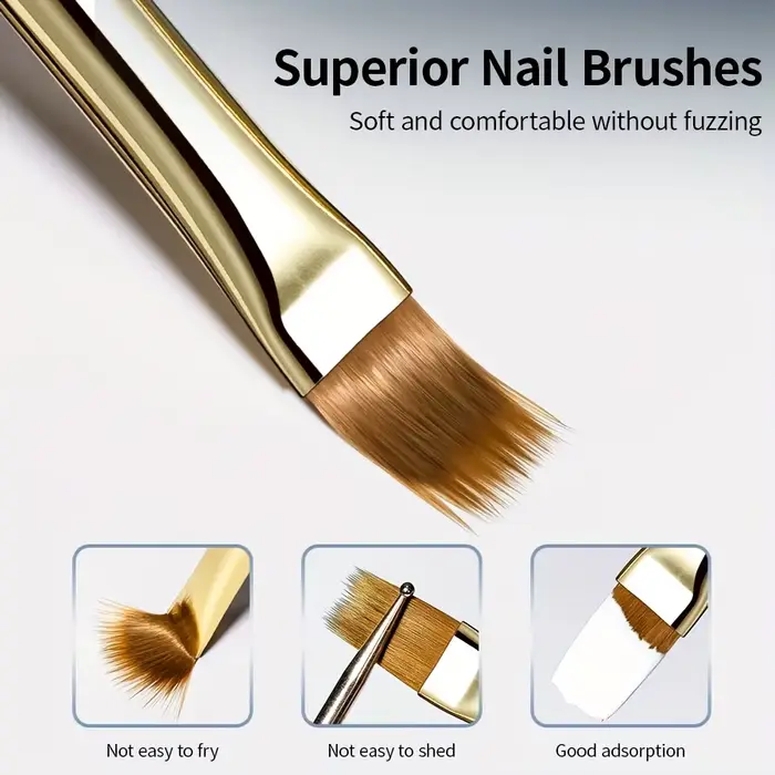 Brosse à ongles à poils larges et souples