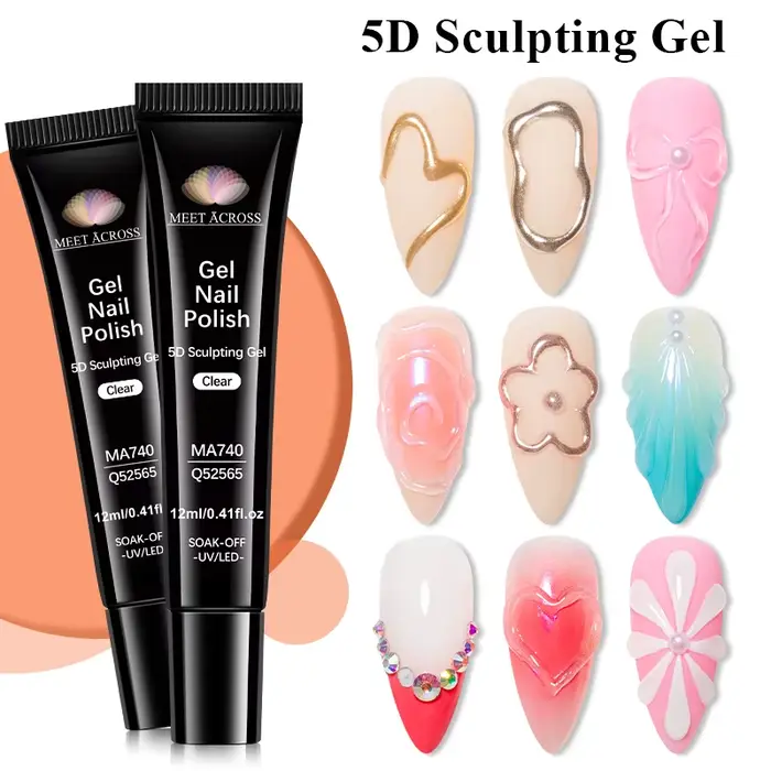 1/2/3 pièces 12ml 5D sculpture Gel vernis Nail Art modélisation Gel imperméable