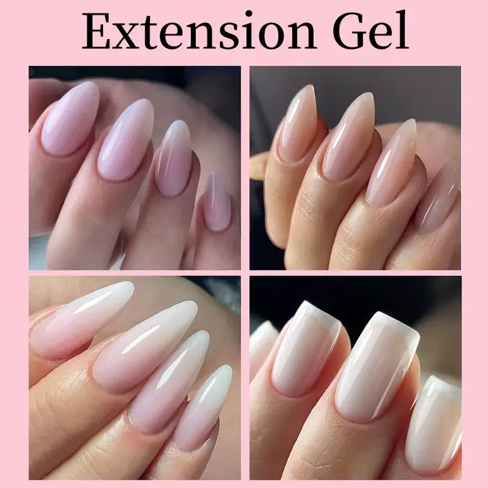 UR SUGAR 15ml Extension ongles Gel gelée rose blanc clair dur Gel
