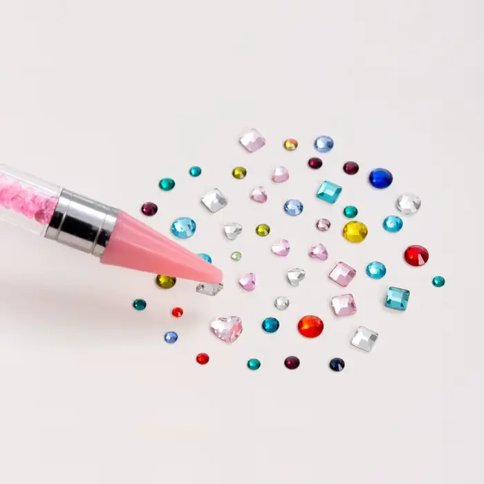 Stylo à points pour cueilleur de strass, 1 pièce, crayon de cire à double extrémité pour pointe de s