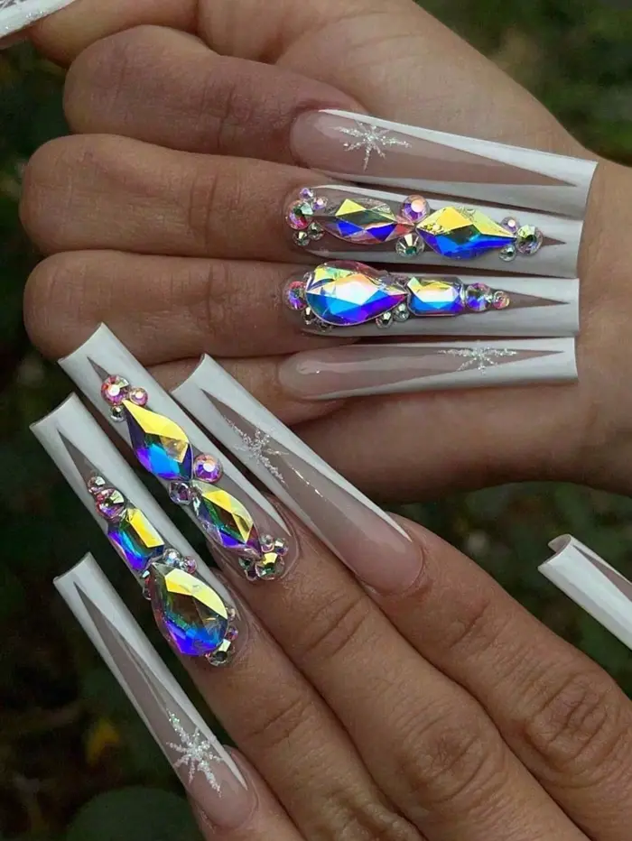  Lot de 21 grilles de strass pour décoration d'ongles