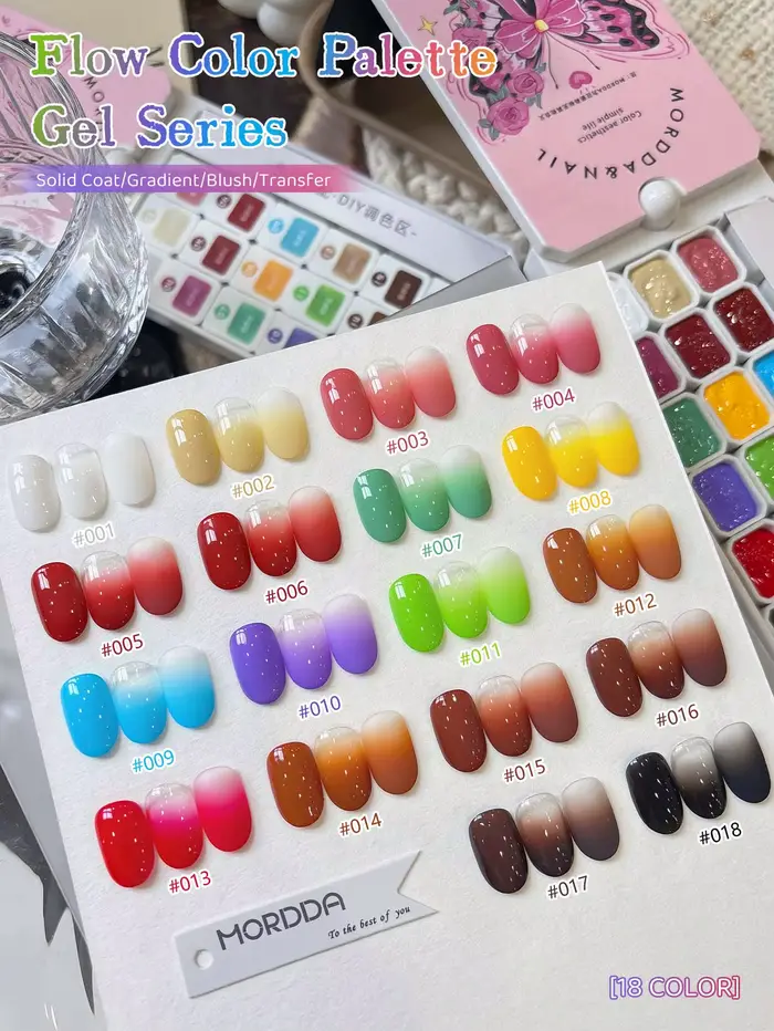 Vernis à ongles pailleté MORDDA 18 couleurs à haute saturation
