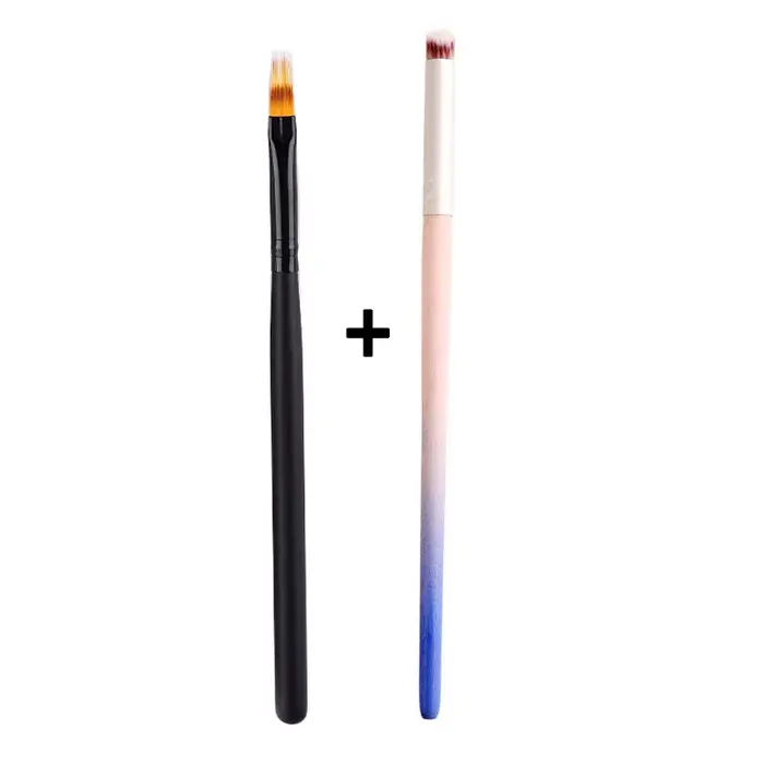 Brosse à ongles en dentelle, Design ombré, stylo dégradé en acrylique, bricolage, peinture sur Gel U