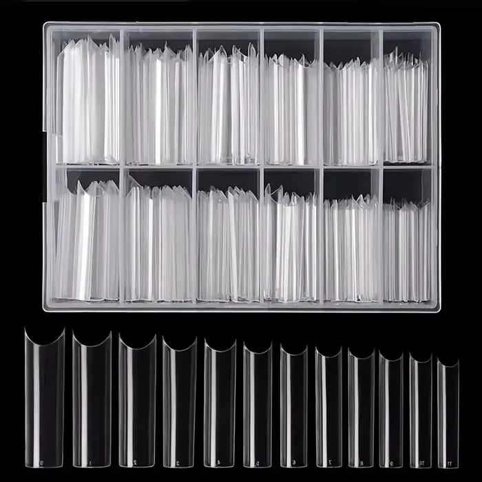 240 faux ongles transparents pour les orteils