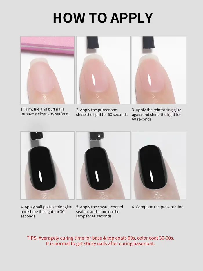 RSNAIL couche de finition de construction haute brillance Gel supérieur