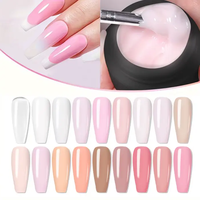 1 pot 30g Poly Gel pour ongles UV LED durci constructeur Gel