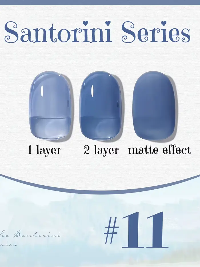 1-12 pièces PSK été chaud Salling Santorin série vernis à ongles Gel 2025 nouveau à la mode blanchis