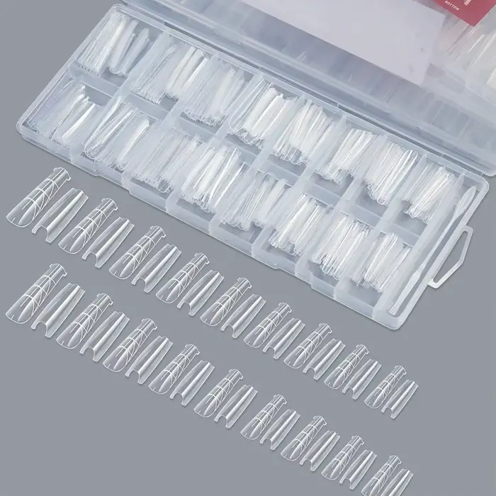 256 pièces/ensemble de formes à ongles sandwich