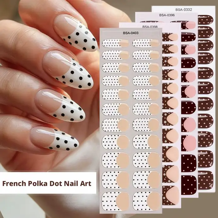 22 pièces de bandes adhésives pour ongles en gel