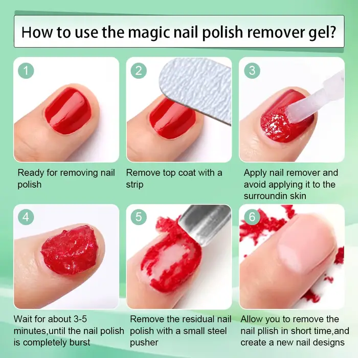 Dissolvant de vernis à ongles professionnel non irritant