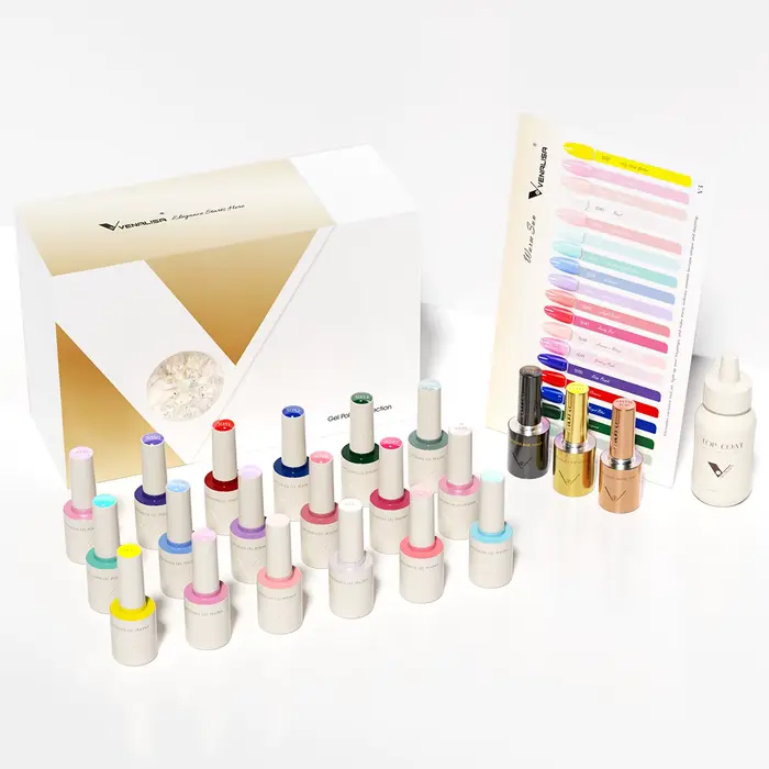 VENALISA VIP Kit 10ml vernis à ongles HEMA TPO gratuit belles couleurs Gel Pigment professionnel Nail Art
