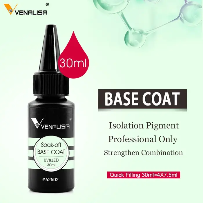 Nouveau manucure Venalisa 30ml 1oz Nowipe couche de finition tremper LED UV vernis à ongles Gel