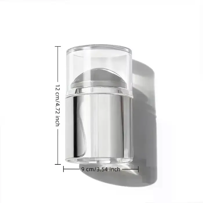 Mini sceau à ongles Transparent avec grattoir