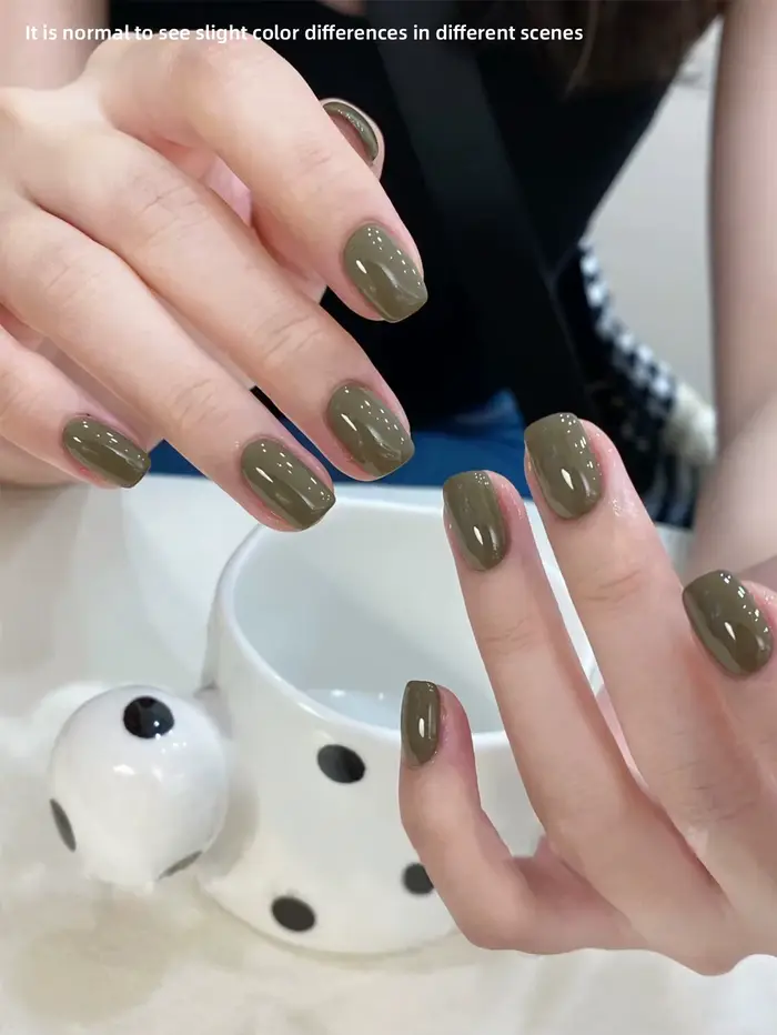 Vernis à ongles Gel vert Olive