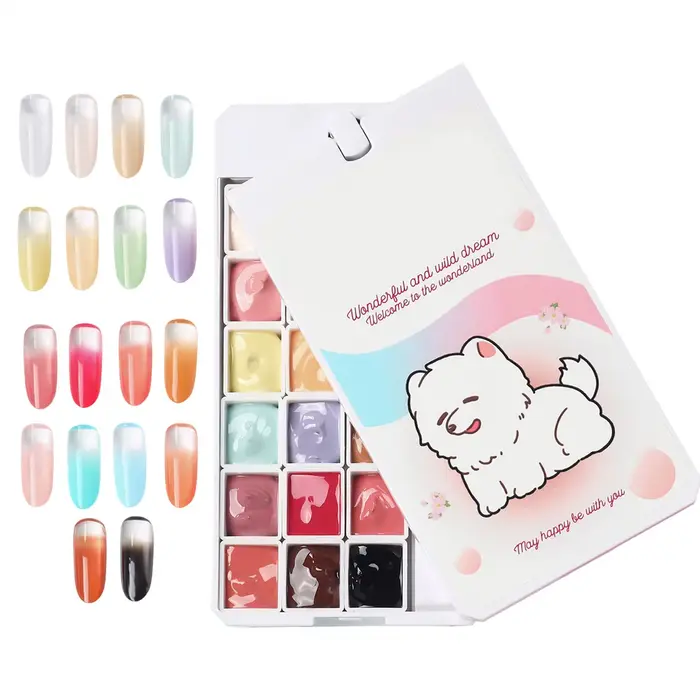 NOUVEAU Gel de modelage pour ongles 18 couleurs