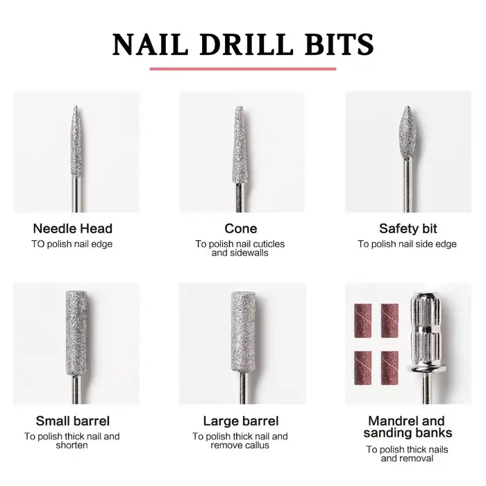 Perceuse à ongles-perceuse à ongles électrique professionnelle lime