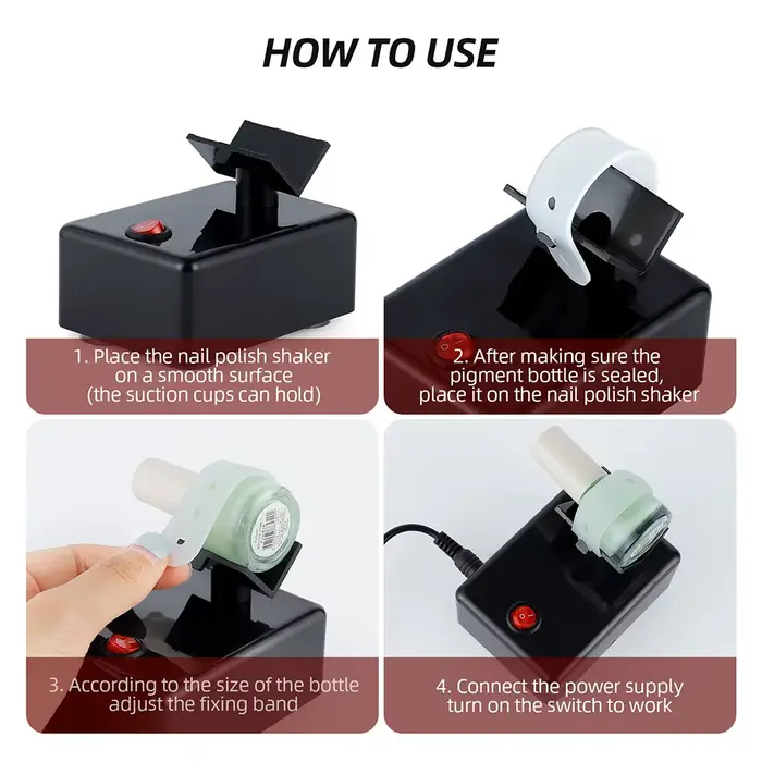 Agitateur électrique pour vernis à ongles, encre de tatouage, mélangeur de pigments, vernis à ongles