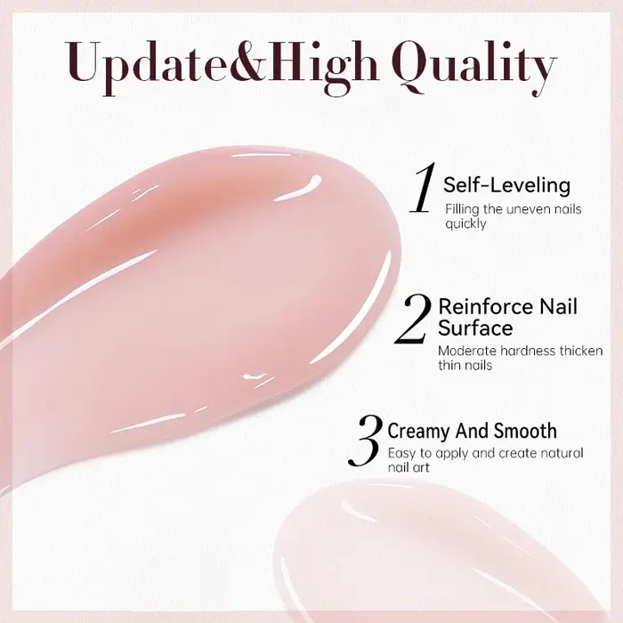 UR SUGAR Gel de construction en gelée 15ml, couleur nude blanc laiteux, pour construction et renforcement des ongles naturels, vernis à ongles LED UV à retirer par trempage