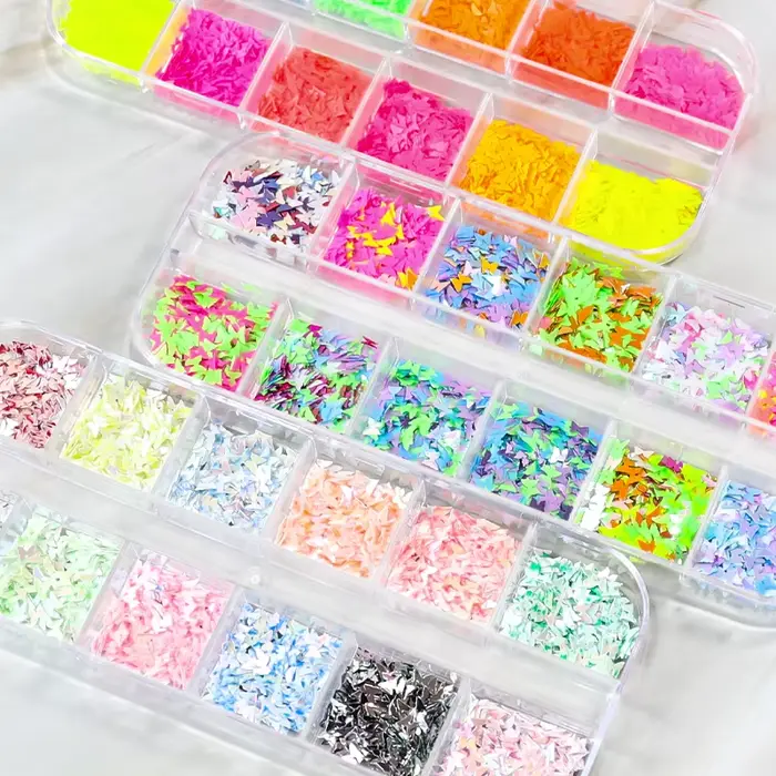 Fluorwidess-Paillettes Papillon pour Nail Art