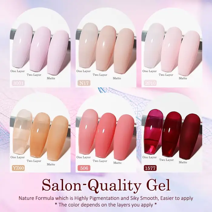 Clou Beaute HEMA TPO gratuit Gel vernis à ongles semi-permanent hybride noir rouge couleur Gel