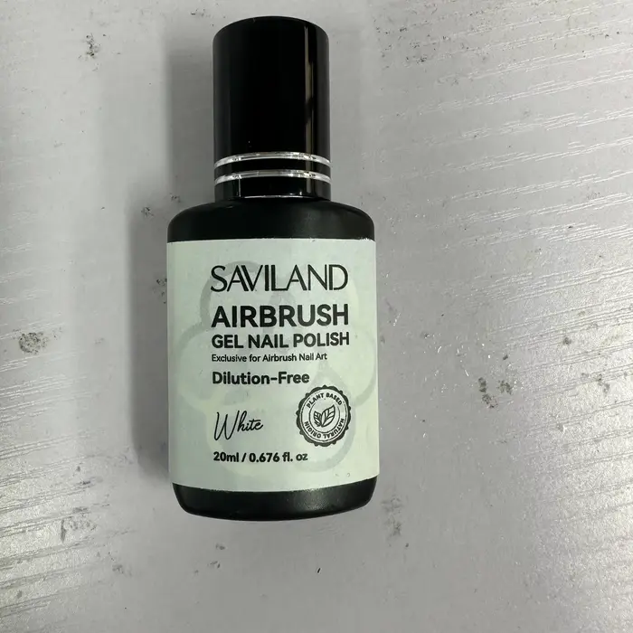SAVILAND 20ml aérographe Gel vernis à ongles sans dilution blanc noir