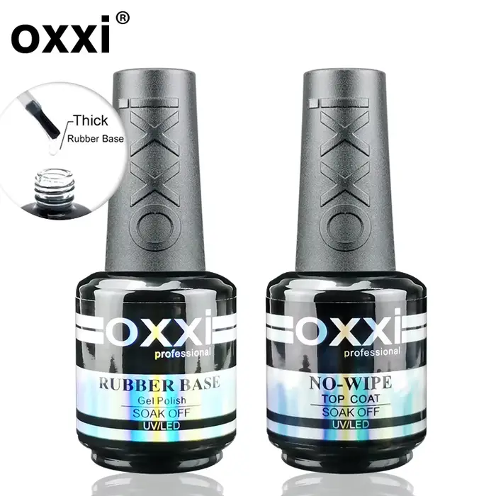 OXXI 15ml Base et couche de finition pour vernis Gel
