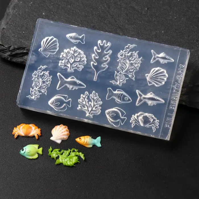 Moule en silicone 3D sur le thème de l'océan