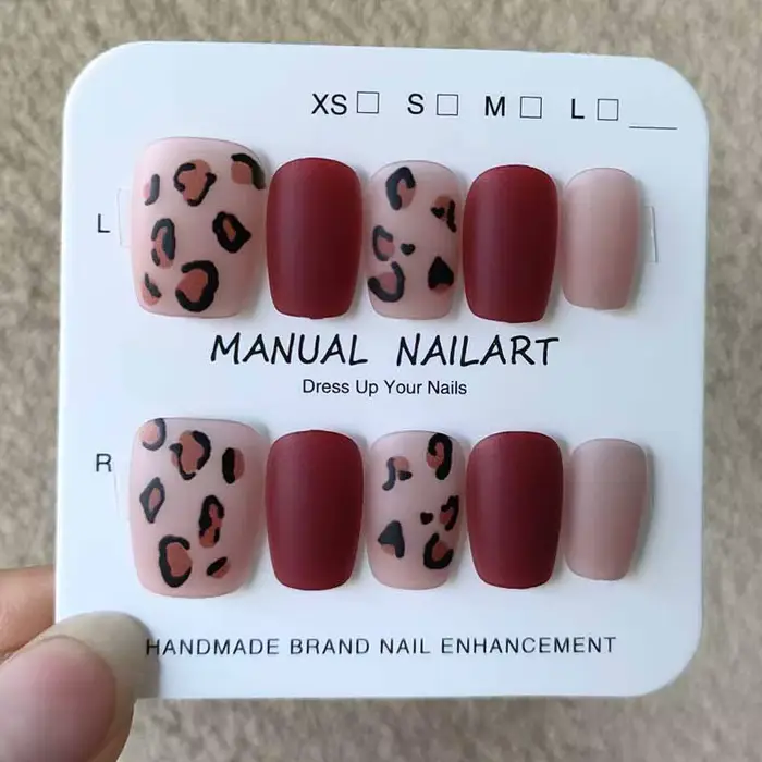 10 pièces de faux ongles à presser pour femmes
