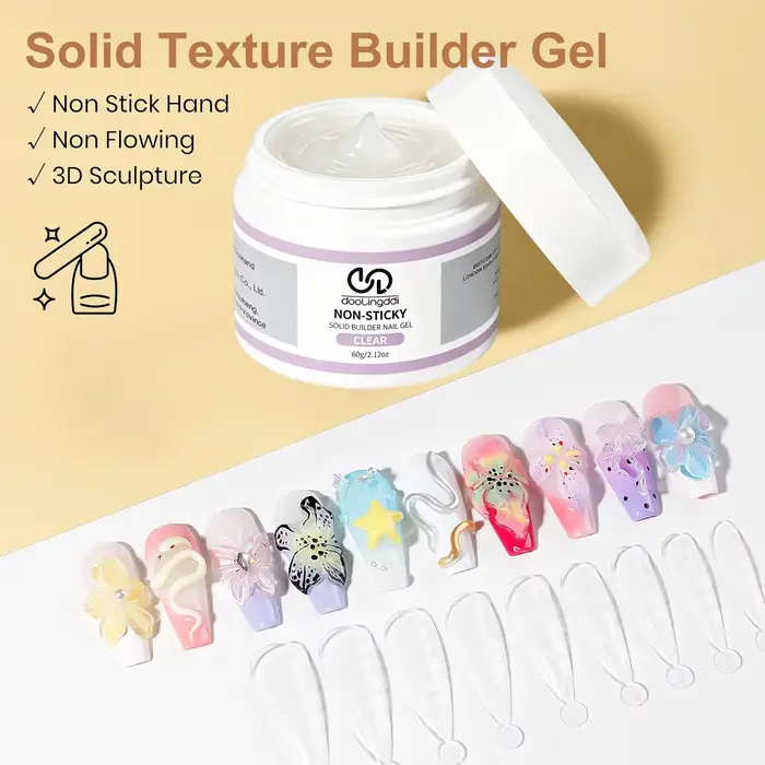 DOULINGDAI Gel de construction solide 60 ml pour ongles