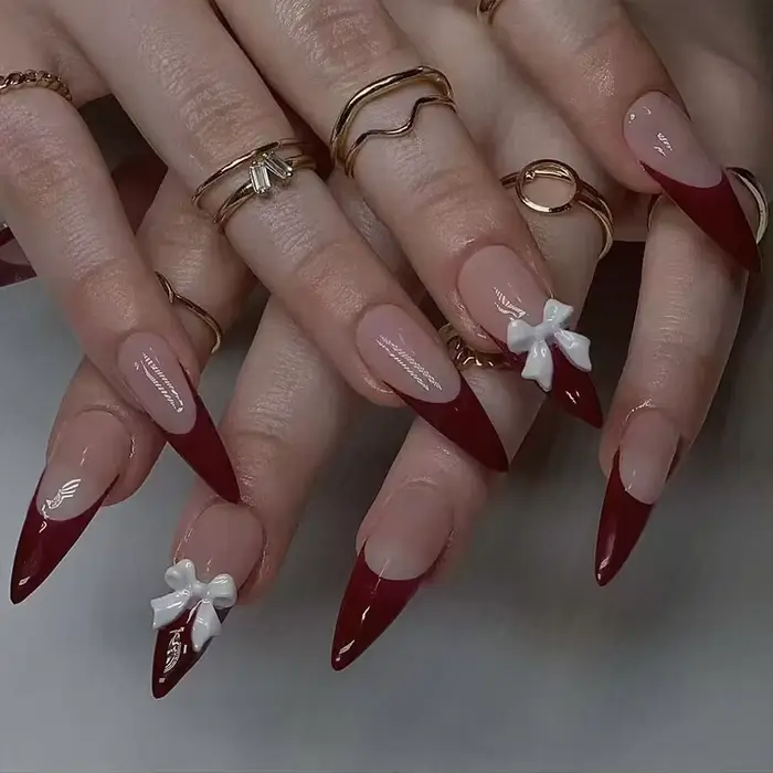24 pièces doux amour presse sur ongles cadeau de saint valentin pour les filles portable faux