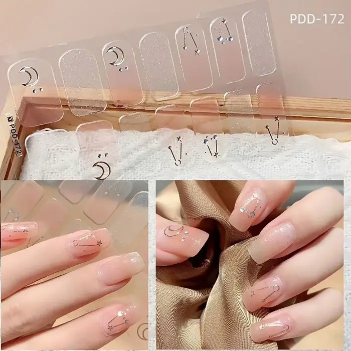 Autocollants pour Verhéritage à Ongles en Gel Semi-durci