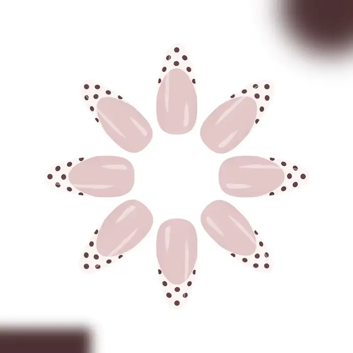 Presse à ongles en amande moyenne de style français doux