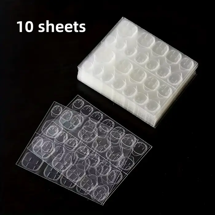 Colle gelée Double face pour faux ongles, 120/240 pièces, haute viscosité, transparente, imperméable