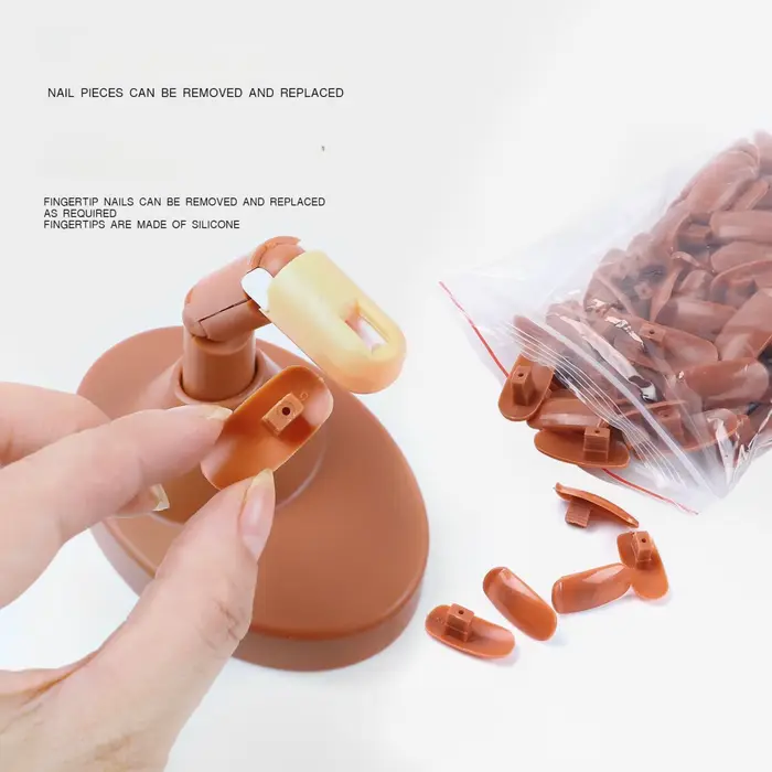 20 ensembles de doigts mobiles articulés à la main mécaniques pour pratique de manucure